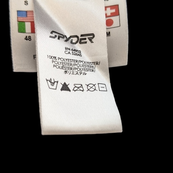 SPYDER Mens Zippered Fleece Winter Pullover - Picture 4 of 6